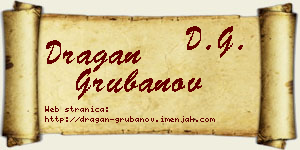 Dragan Grubanov vizit kartica